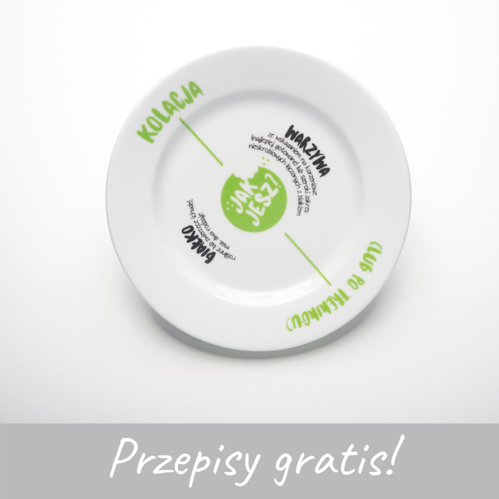 Talerz porcelanowy płytki
